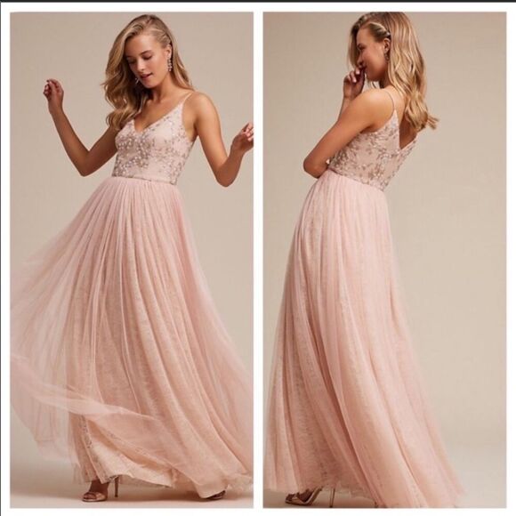 BHLDN Adrianna Papell Cluny Tulle Dress size 14